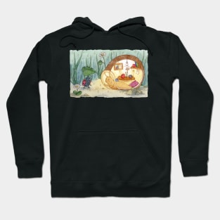 Visiting the  snail's house Hoodie